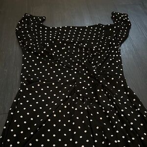 Lauren Ralph Lauren Black Dress with White Polka Dots